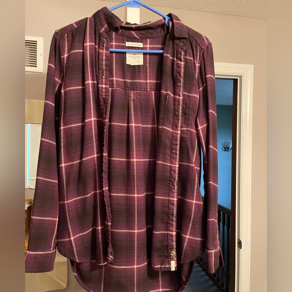 Maroon flannel
